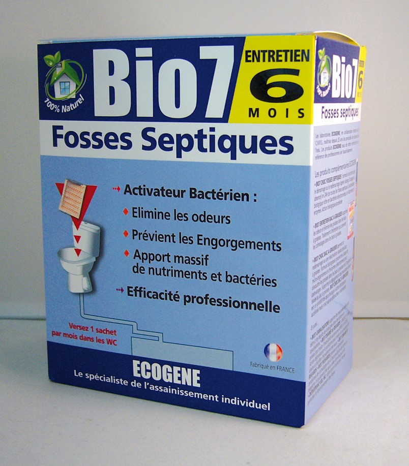 Entretien fosses septiques 6 mois Bio7 - ECOGENE
