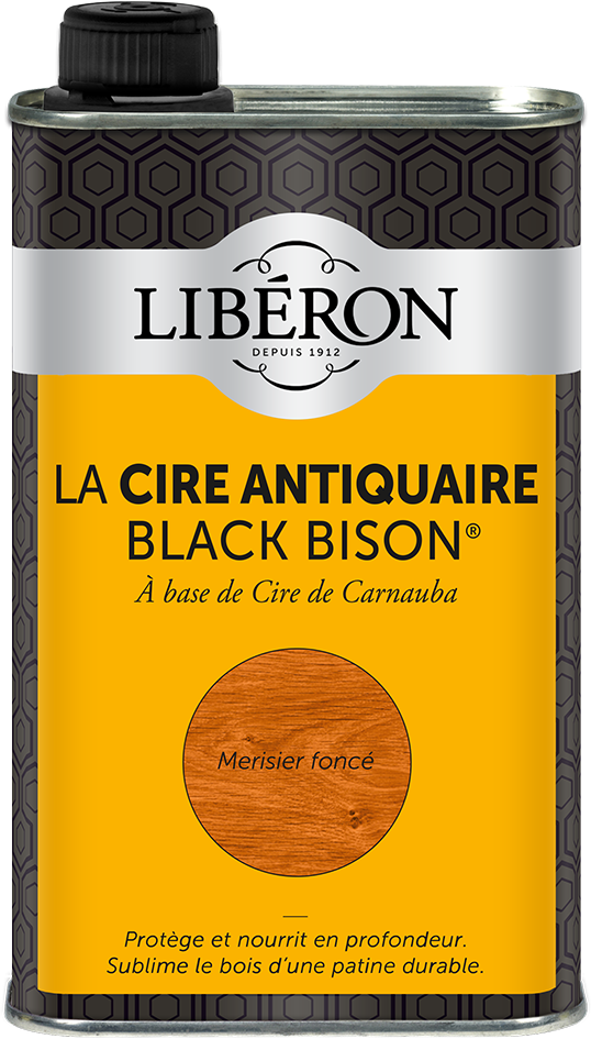 Cire antiquaire « black bison » liquide 0.5l - Merisier foncé -LIBERON