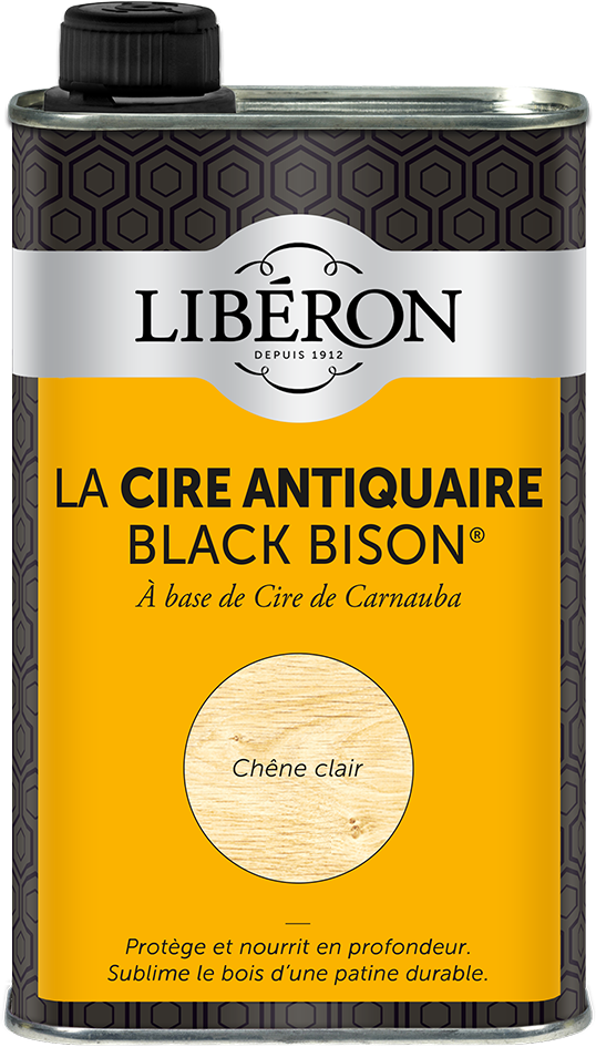 Cire antiquaire « black bison » liquide 0.5l - Chêne clair -LIBERON