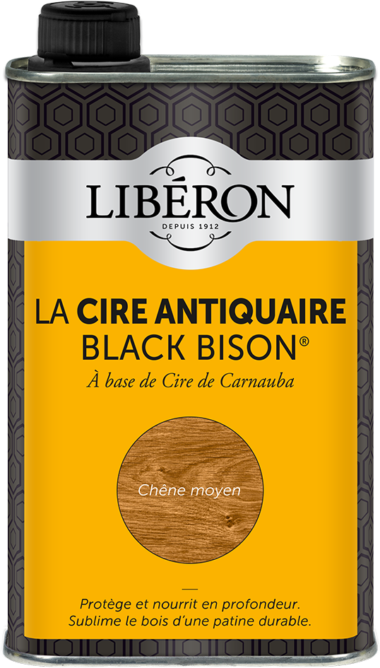 Cire antiquaire « black bison » liquide 0.5l - Chêne moyen -LIBERON