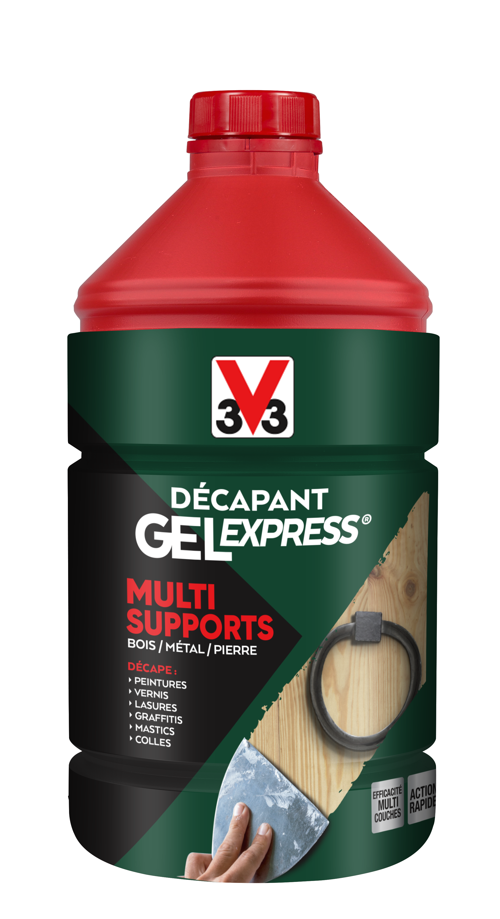 décapant gel express multisupport 2l - V33