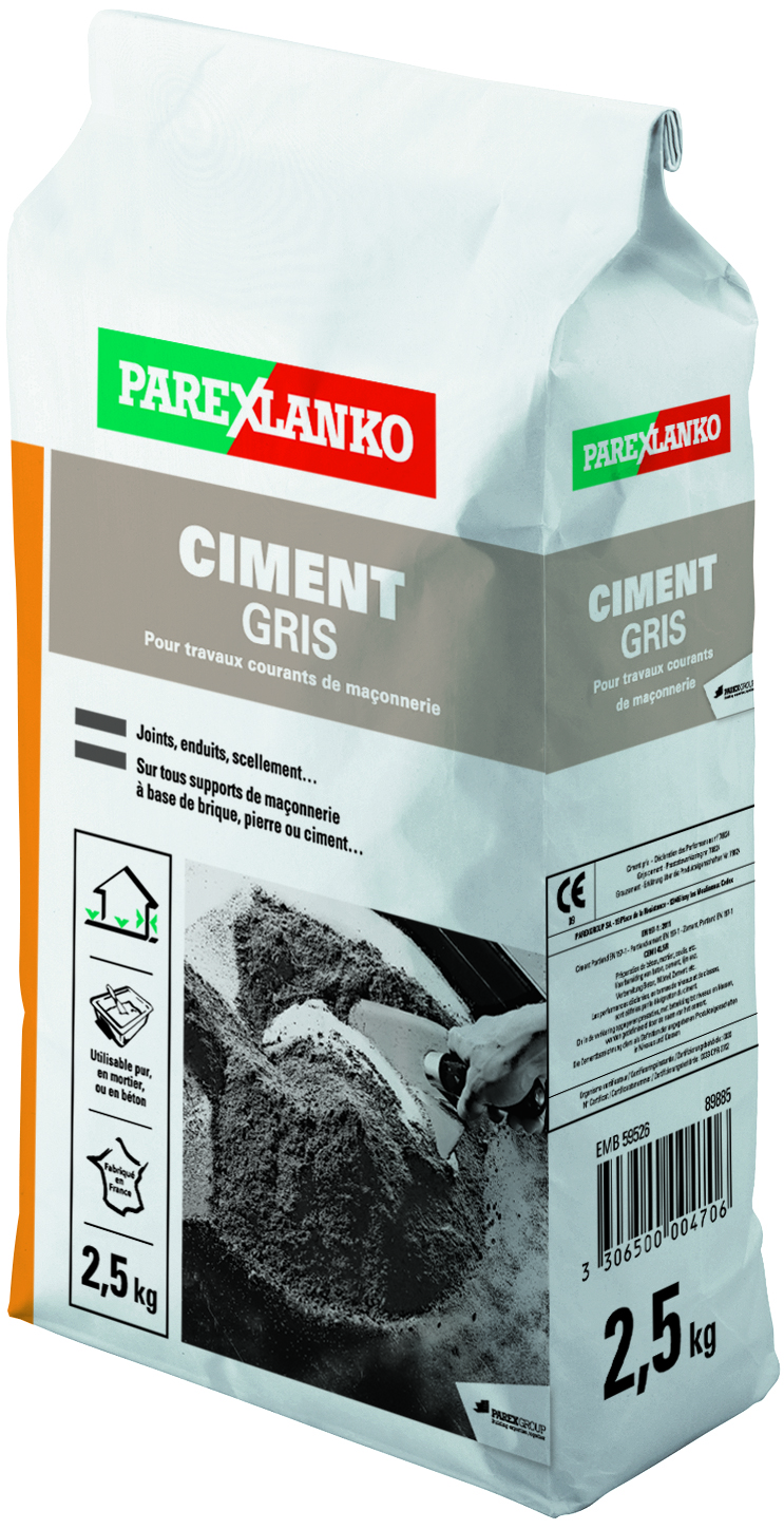 Ciment gris 2,5kg - PAREXLANKO