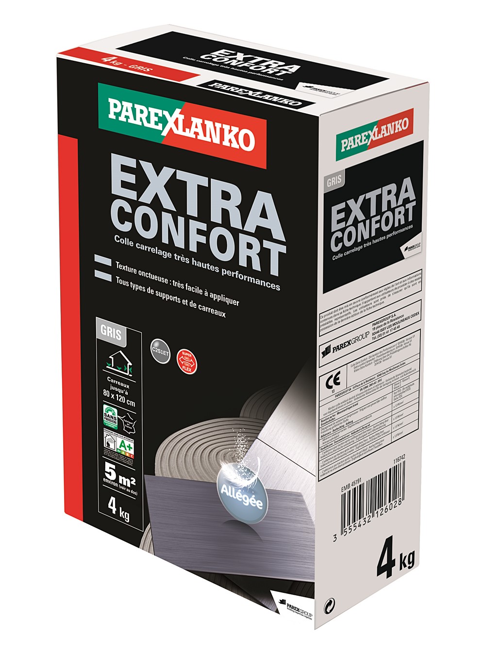 Colle carrelage extra confort 4 kg - PAREXLANKO