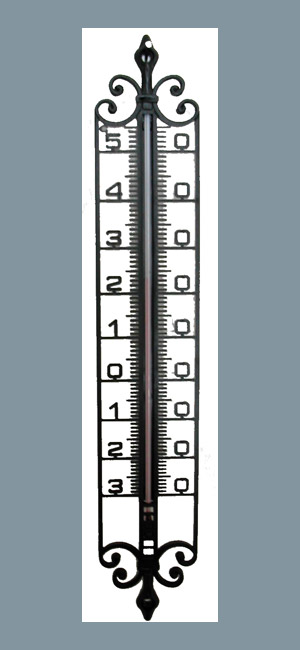 Thermomètre imitation fer forgé 41 cm - STIL