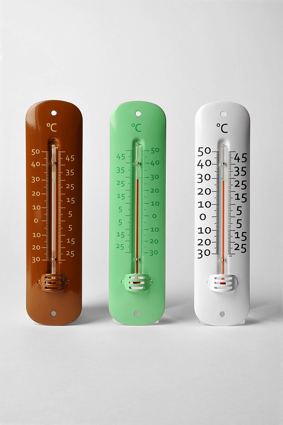 thermomètre métal coloré 19 cm - STIL