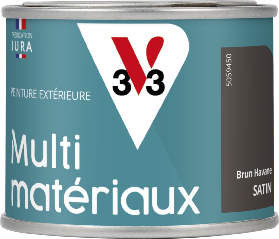Peinture multi-supports direct protect satin 125 ml Brun Havane - V33