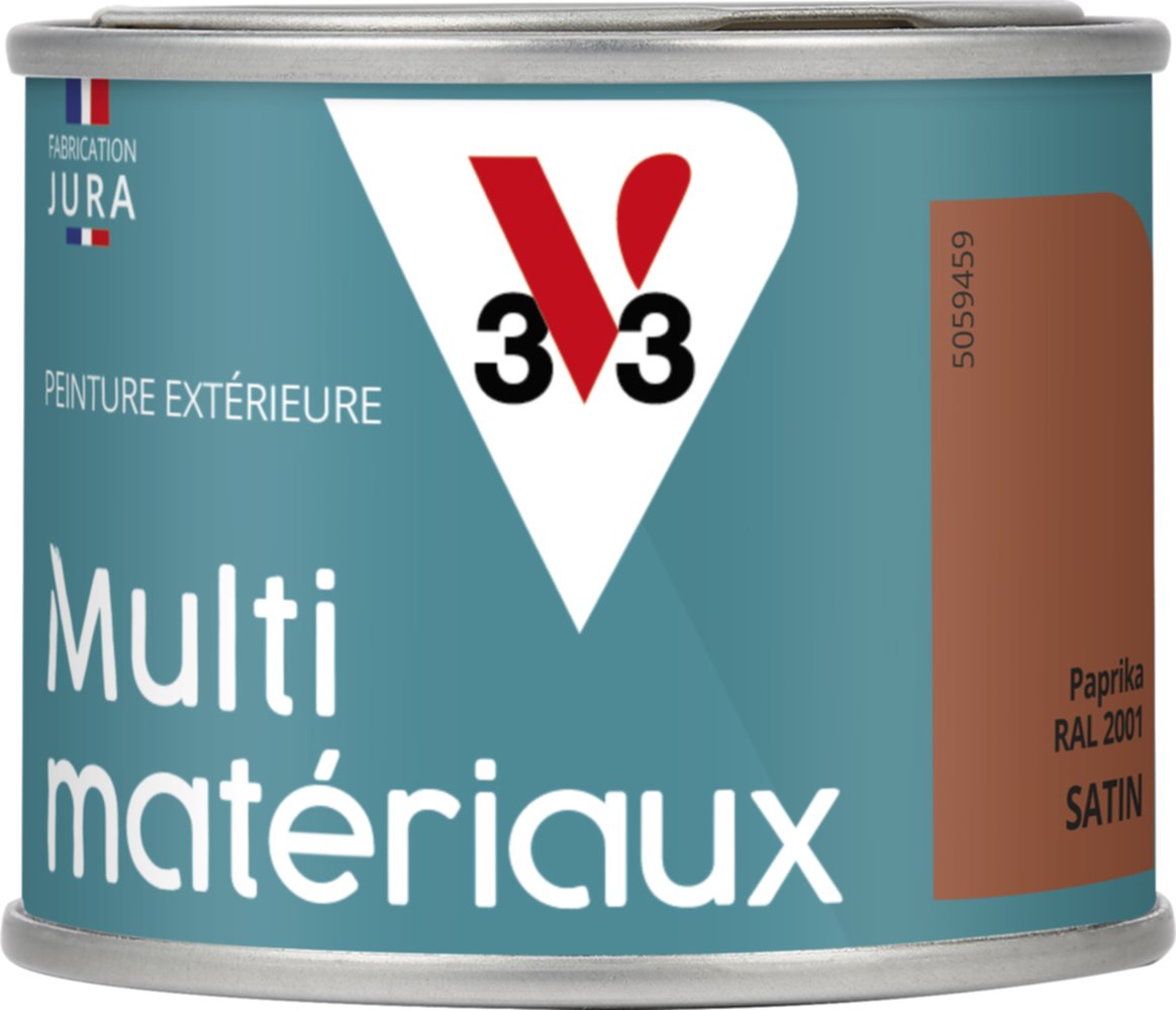 peinture multisupport direct protect satin 125 ml Paprika - V33