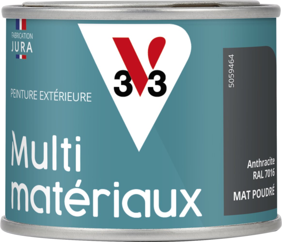 Peinture multisupport Direct Protect Poudré 125 ml Anthracite - V33