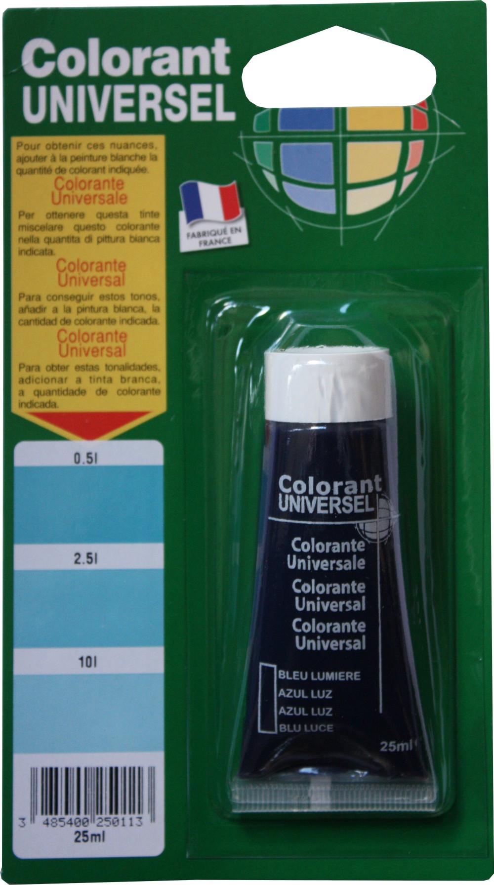Colorant universel pour peinture bleu lumière 25ml