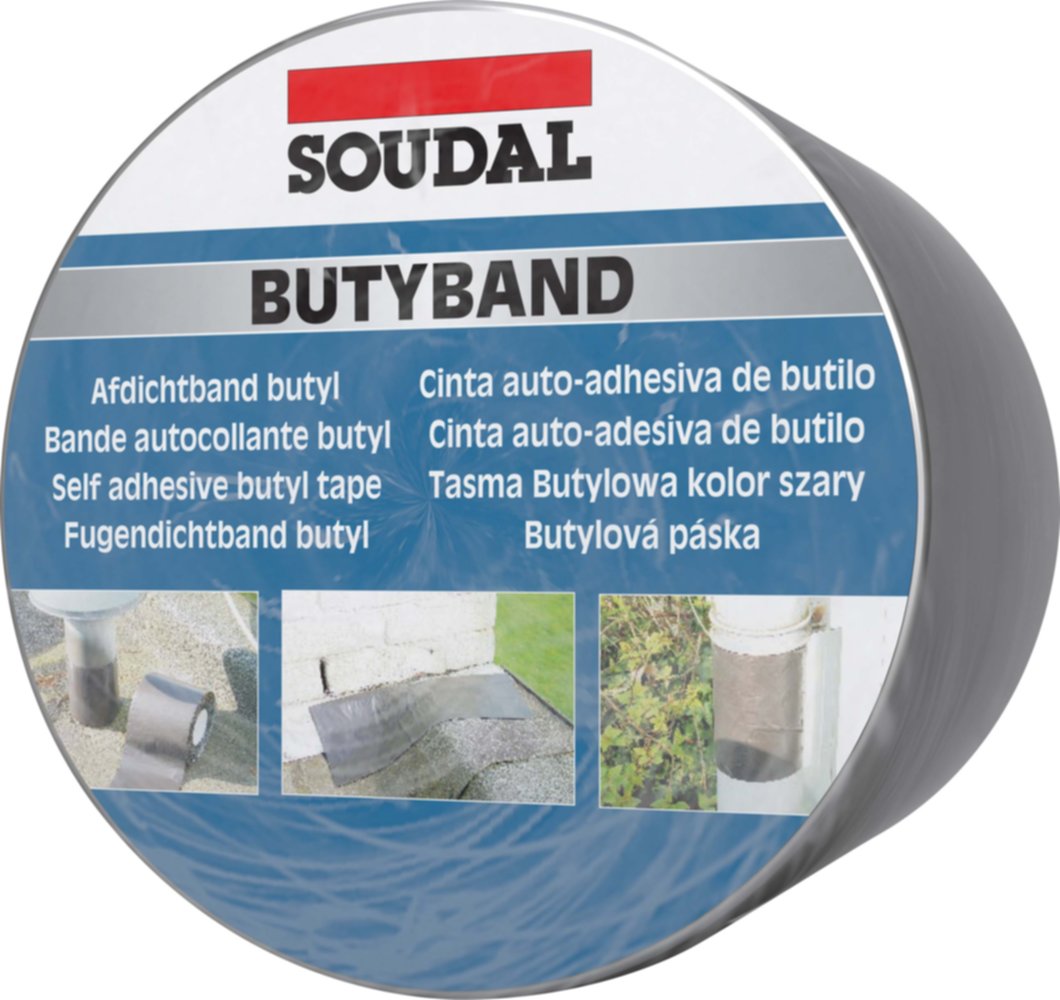 Bande d'étanchéité Butyband - 10cm x 10m - plomb - SOUDAL