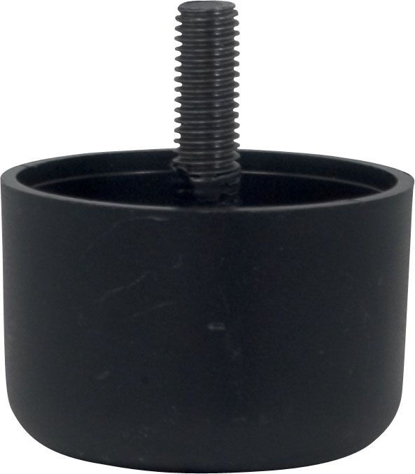 Pied de meuble cylindrique noir H.40 Ø60 mm - BAR PLUS