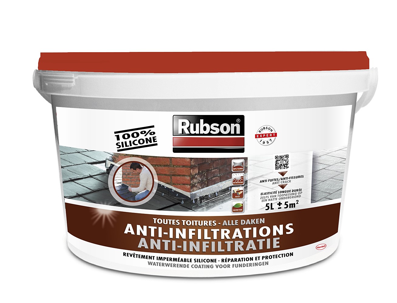 RUBSON Toitures Anti-infiltrations Terre Cuite 1kg