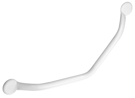 Barre d'Appui Monopoutre Coudée 135° ∅25mm Blanc - GODONNIER