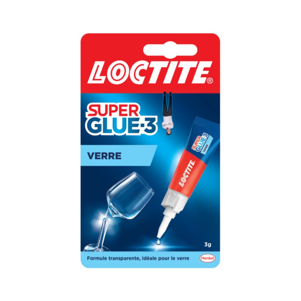 Colle Super Glue-3 Spécial Verre 3gr - LOCTITE