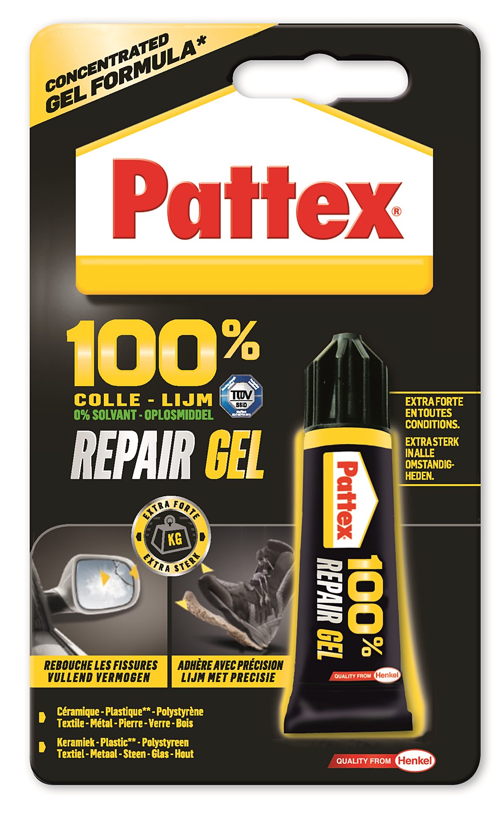 Colle multiusage 100% Repair Gel 8gr - PATTEX