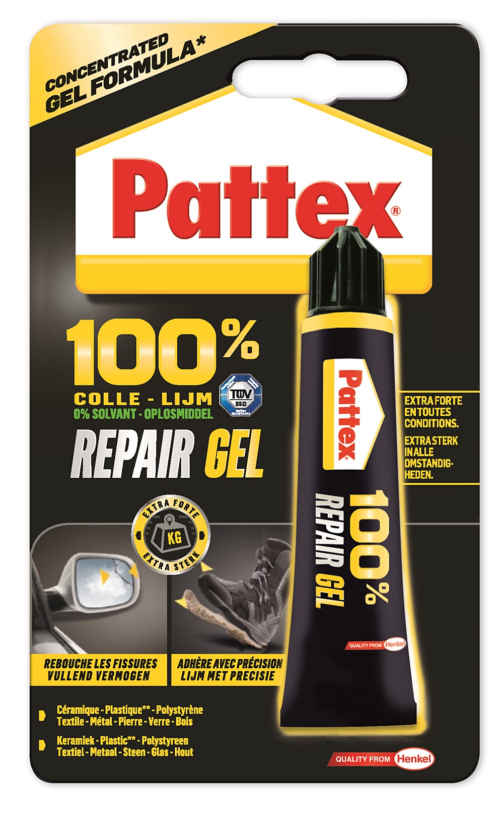 Colle multiusage 100% Repair Gel 20gr - PATTEX