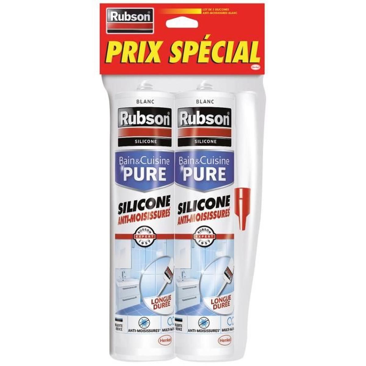 2 Silicones Anti-moisissures Bain&Cuisine Pure 280ml - RUBSON