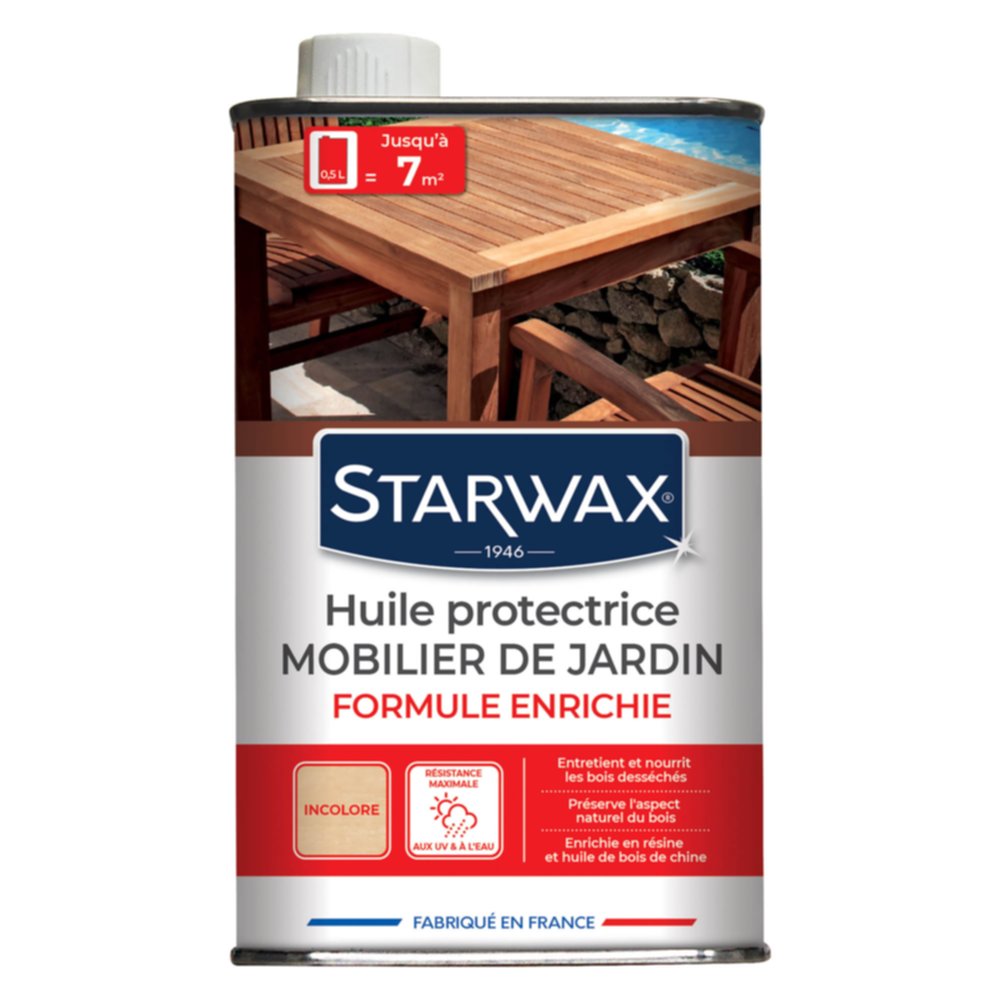 Huile protectrice teck et bois exotiques - STARWAX