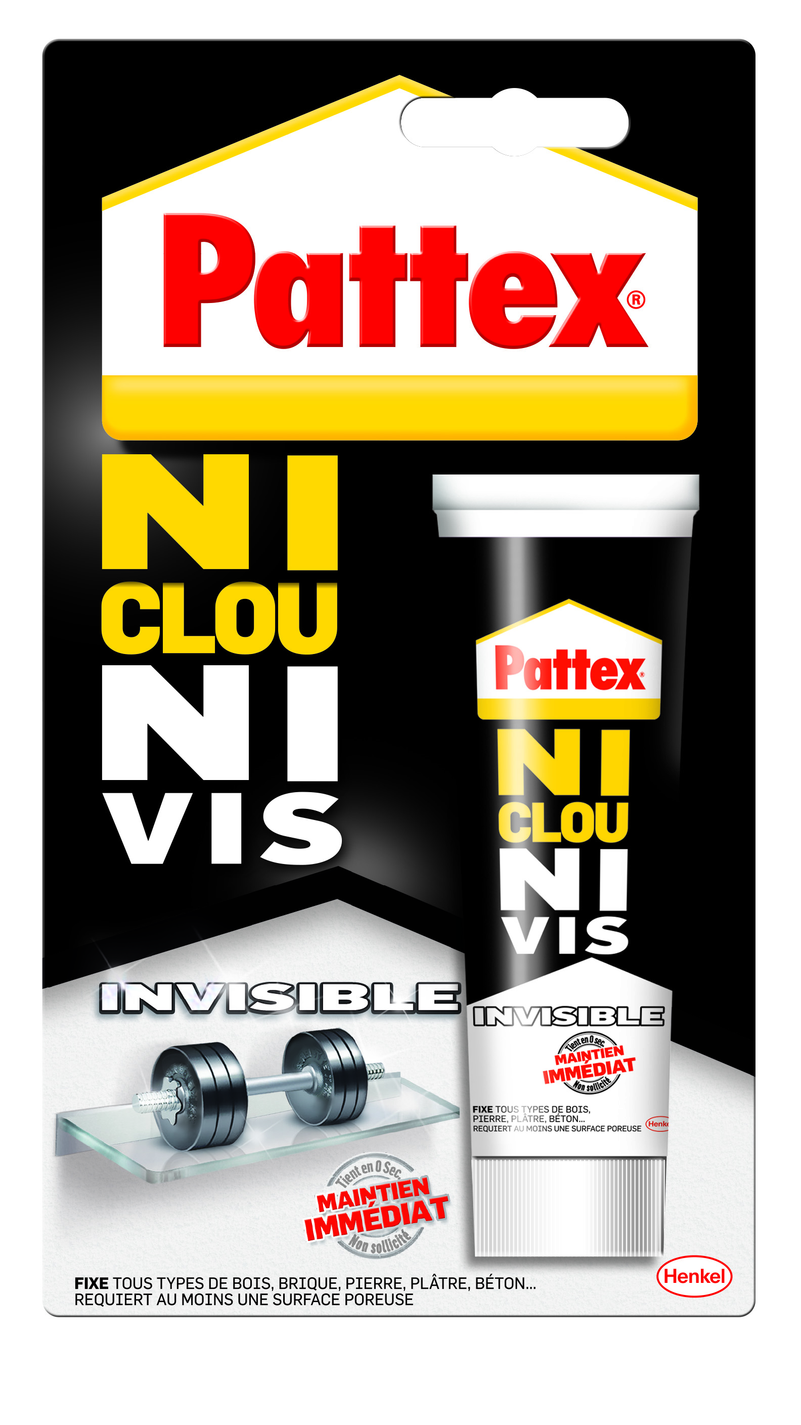 Colle Ni Clou Ni Vis Invisible 40ml - PATTEX