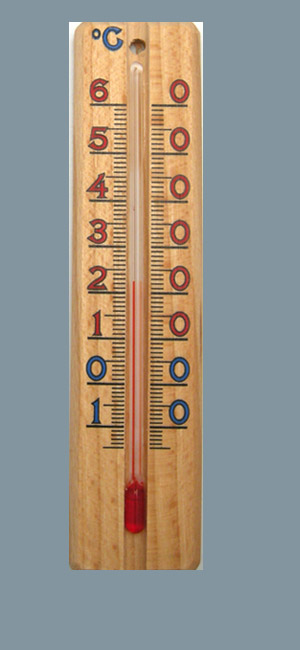 thermomètre bois clair 14 cm - STIL