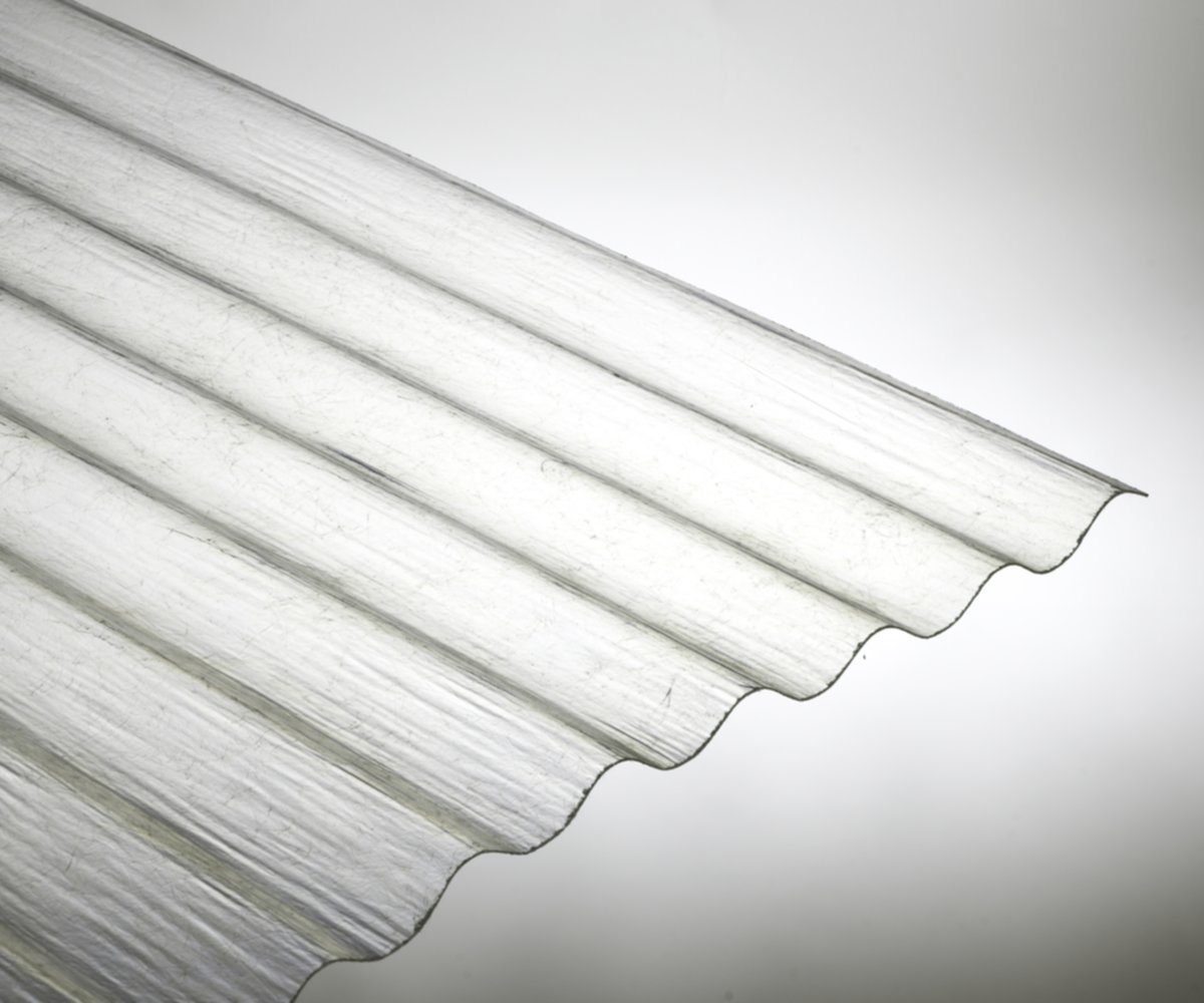 Plaque translucide Polyester 200x90cm (ex classe 1)