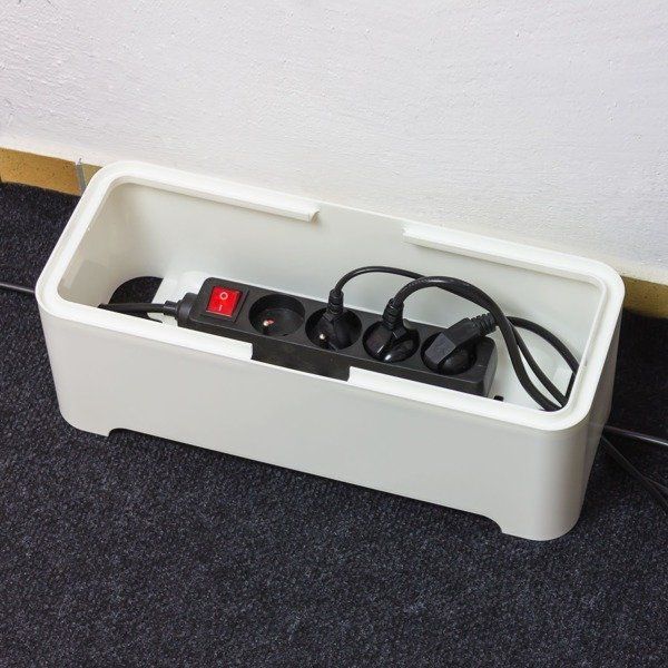 Boîte de rangement pour câbles électriques E-box 37x15x13cm