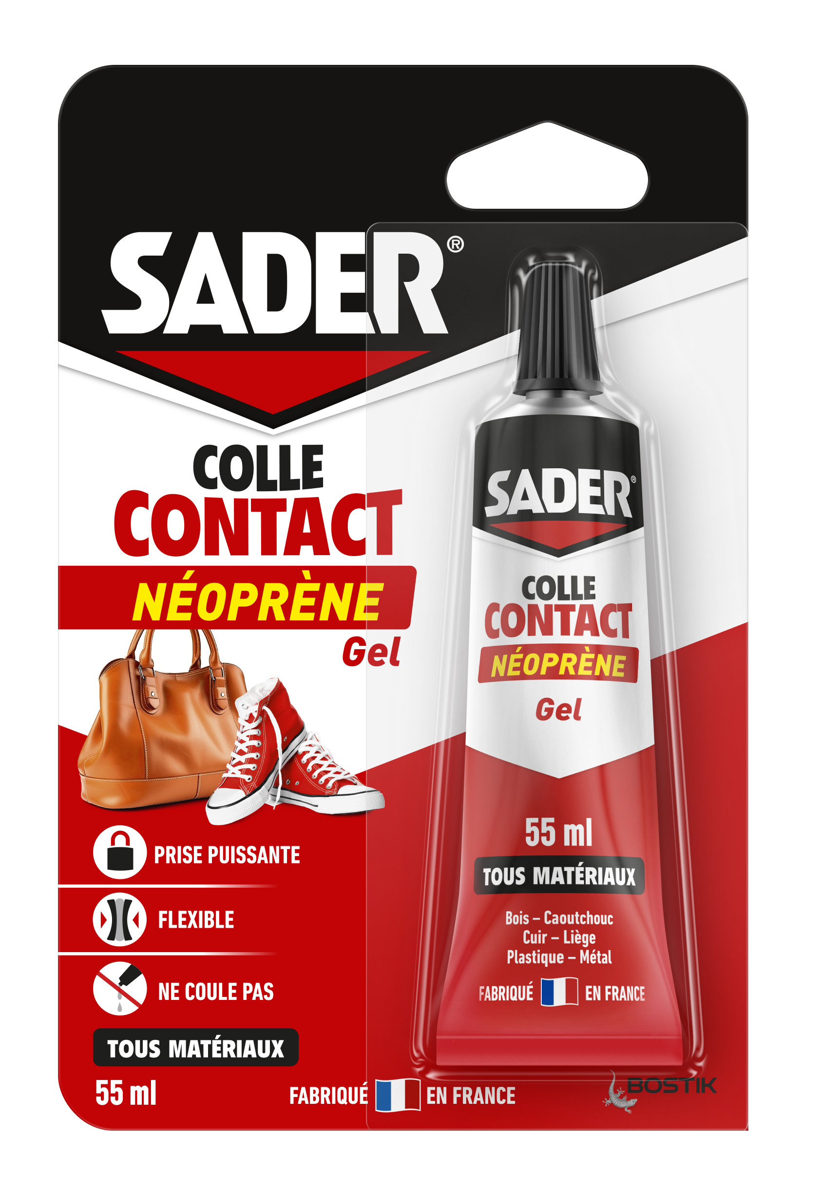 Colle contact néoprène gel 55ml - SADER