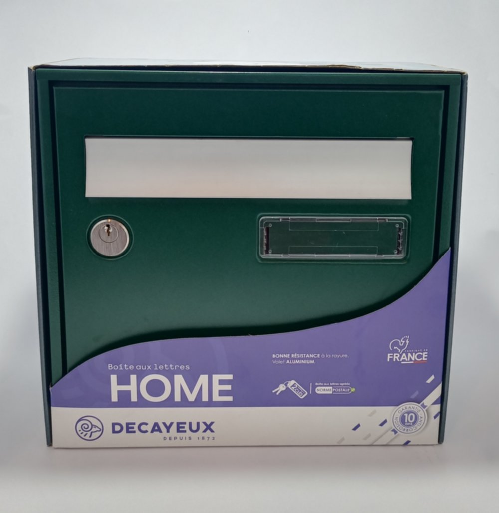 Boîte aux lettres Home compact vert 1 porte