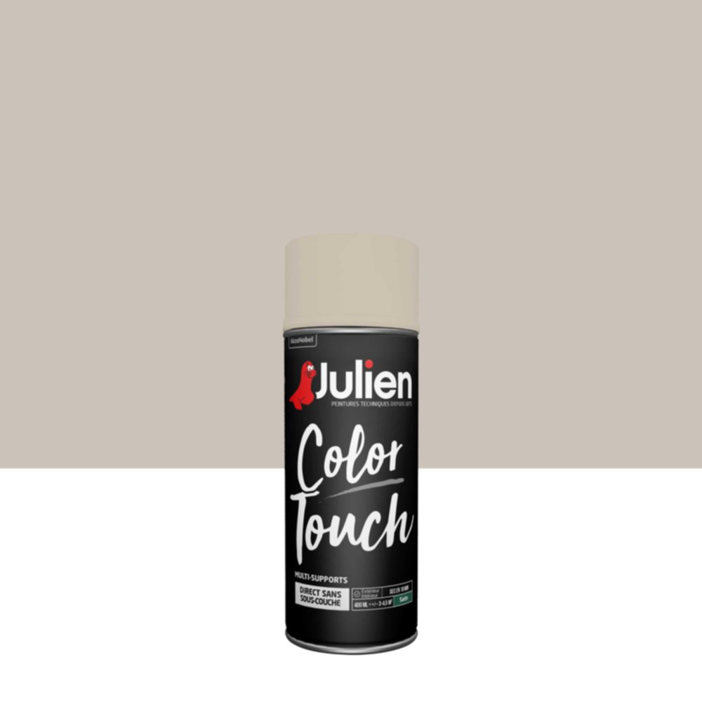 Peinture aérosol Multi-supports Color Touch Grain De Sable Satin 400ml - JULIEN