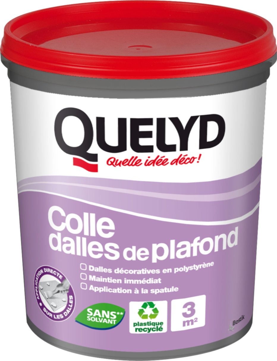Colle Dalles de Plafond Polystyrène Pot 1kg - QUELYD