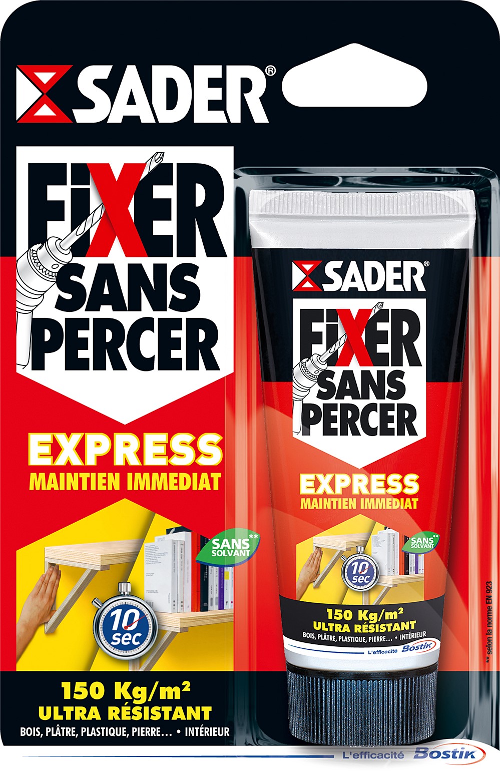 Colle Fixer sans percer express mini-tube 55ml - SADER