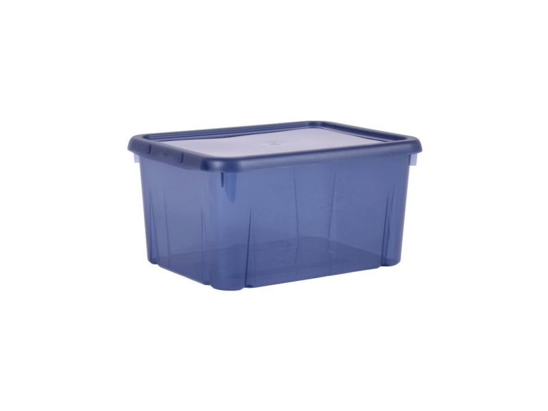 Boîte de rangement Funny Box 8 L - Bleu profond acidulé - 31 x 23,4 x 15,4 cm