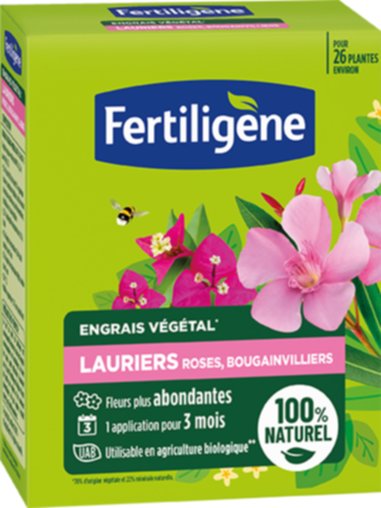 Engrais Végétal pour Lauriers Roses et Bougainvilliers UAB 650g - FERTILIGENE