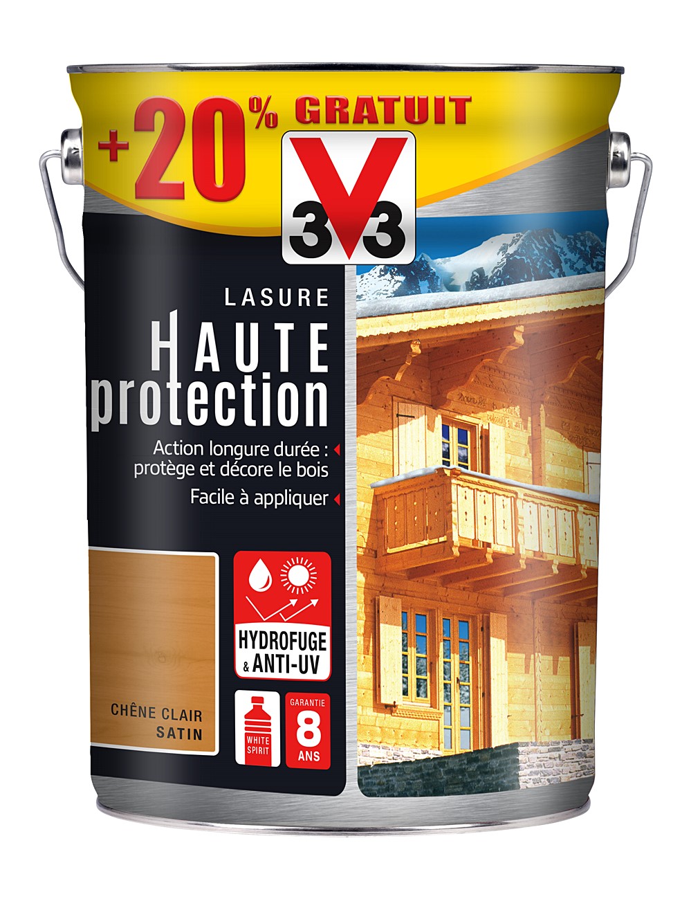 Lasure Haute Protection Chêne Clair 5 L + 20% - V33