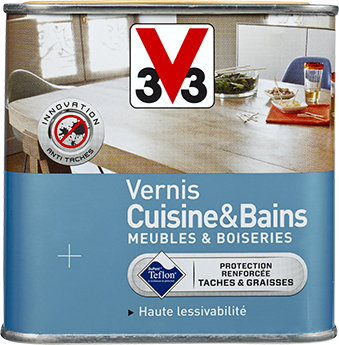 Vernis intérieur cuisine & bains satin chêne doré 0,5 L - V33