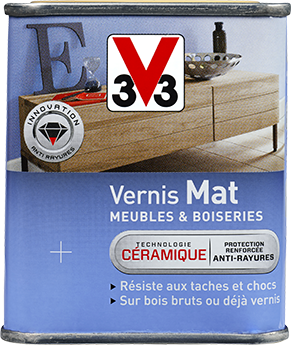 Vernis brillant meubles & boiseries mat chêne clair 0,25 L - V33
