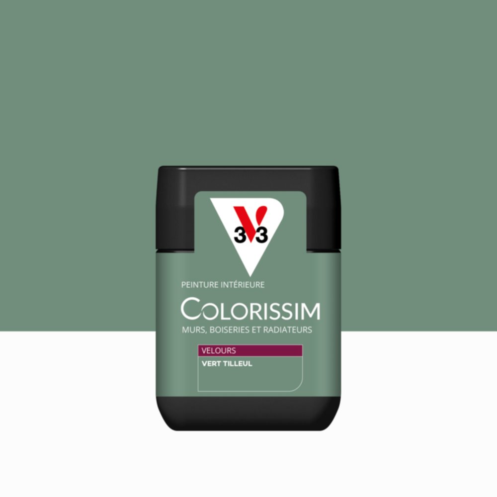 Peinture Intérieure Vert Tilleul Velours 75ml Colorissim® - V33