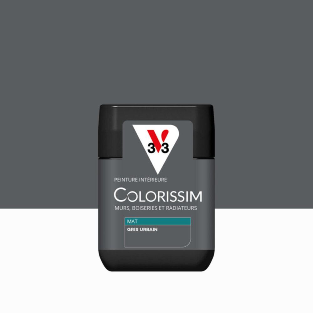 Peinture intérieure Colorissim® Gris Urbain Mat 75ml - V33