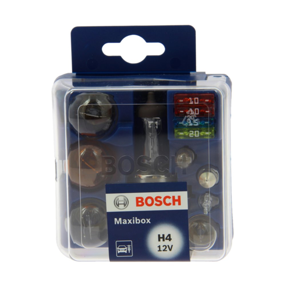 Coffret 8 Ampoule + 4 fusibles Maxibox H4 12V - BOSCH