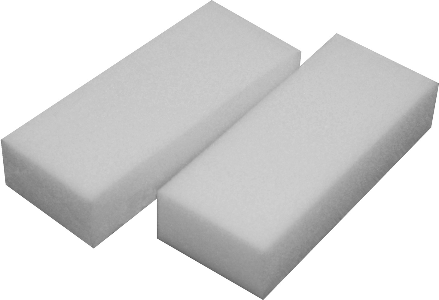 2 éponges en mousse polyurethane 13 x 5,5 x 3 cm - NESPOLI