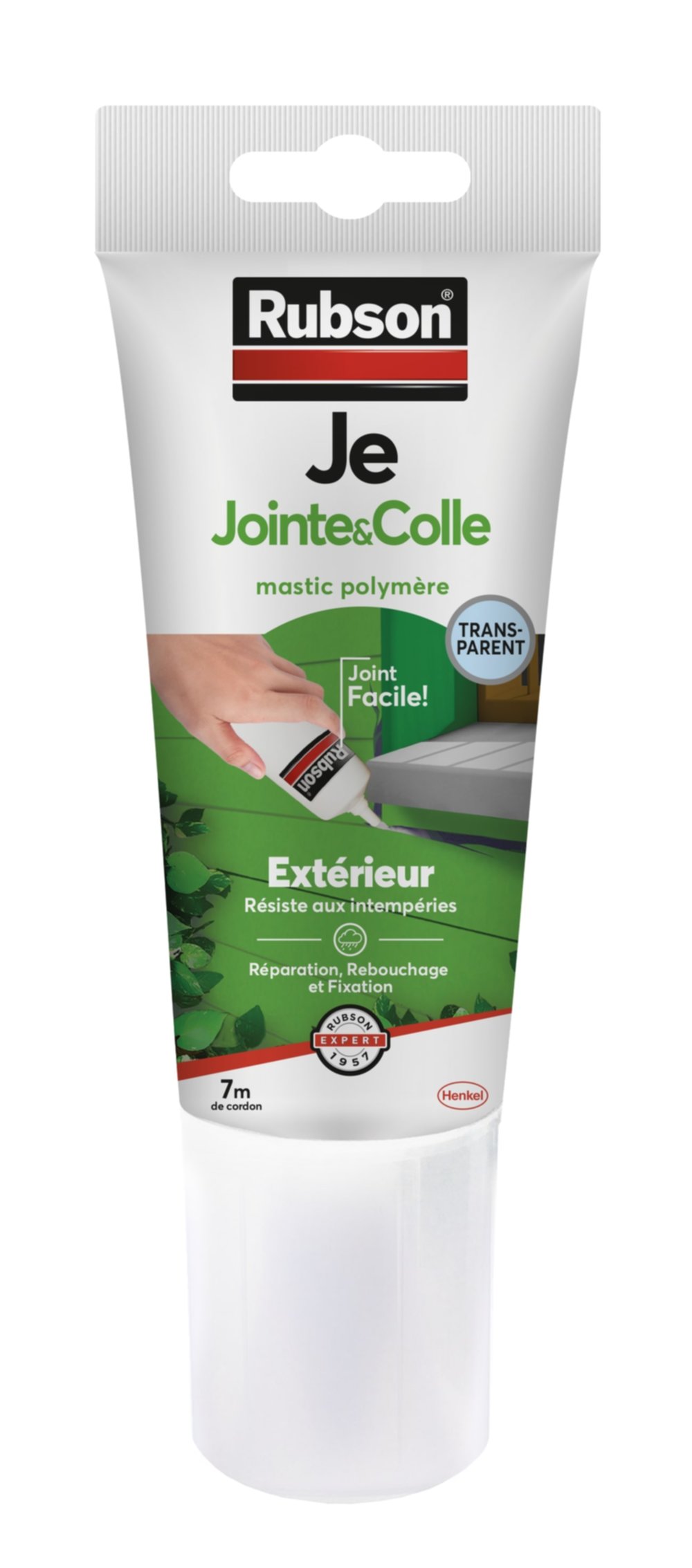 Mastic Polymère Jointe&Colle 150ml Transparent - RUBSON