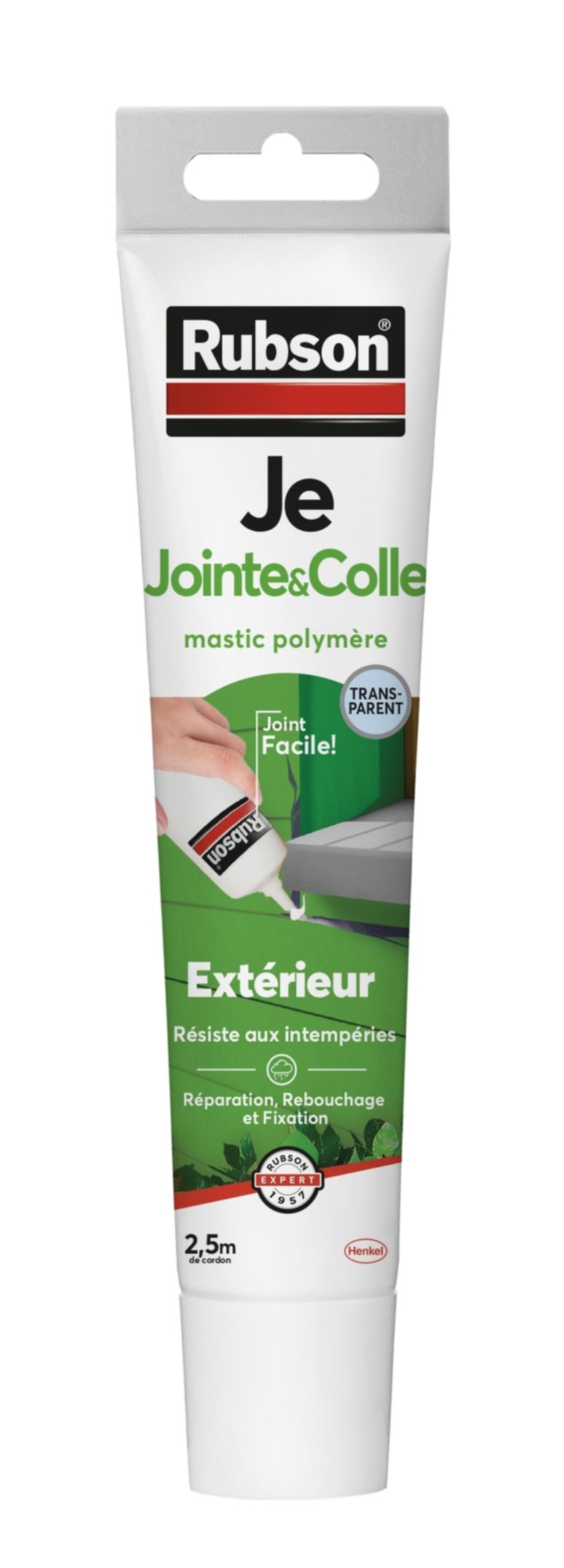 Mastic Polymère Jointe&Colle 50ml Transparent - RUBSON