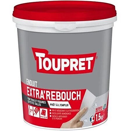 Enduit Extra' Rebouch pâte tube 330 g blanc - TOUPRET