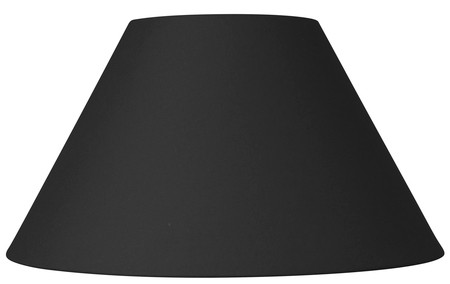 Abat-jour noir fe coton d30cm