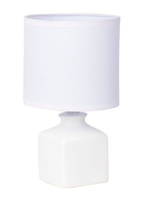 Lampe céramique Blanc Ida H25cm E14 40W