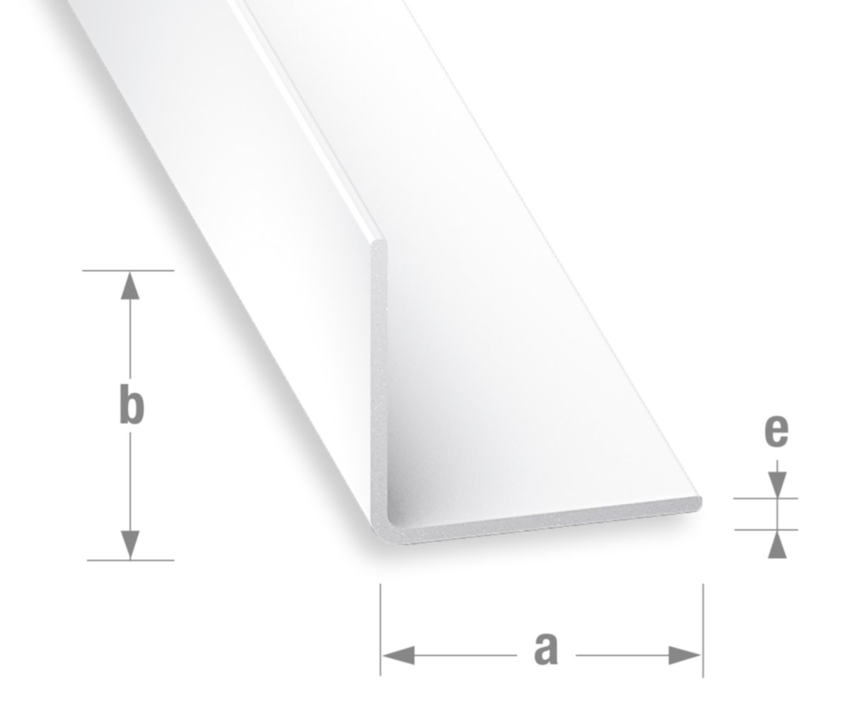 Cornière PVC blanc 15 x 15 mm 2,6m - CQFD