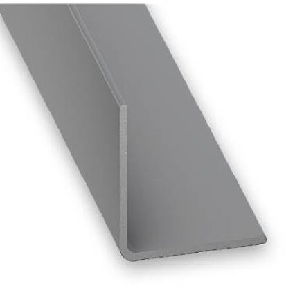 Cornière pvc gris alu 15x15-1m - CQFD