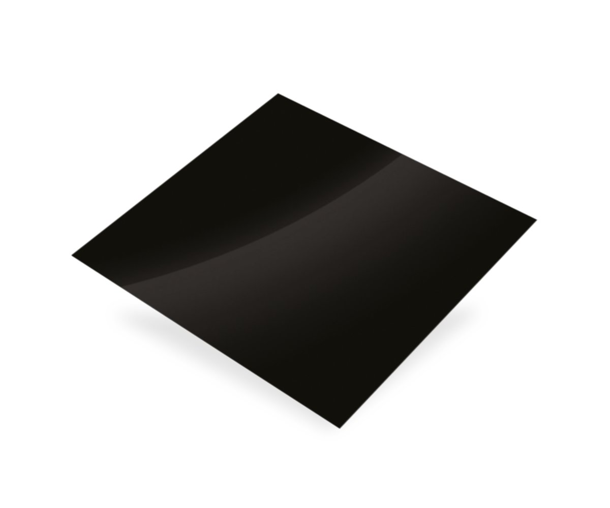 Tôle alu laqué noir 500 x 250 mm - CQFD