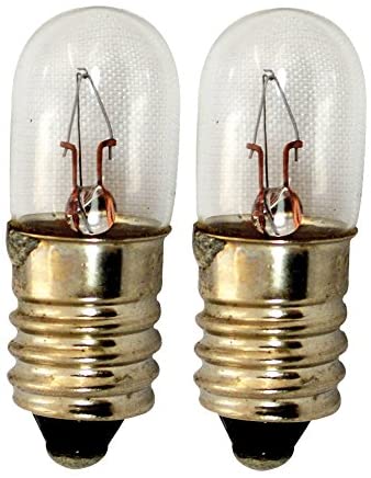 2 Ampoules spécial bloc de sécurité, Verre, E10 - TIBELEC
