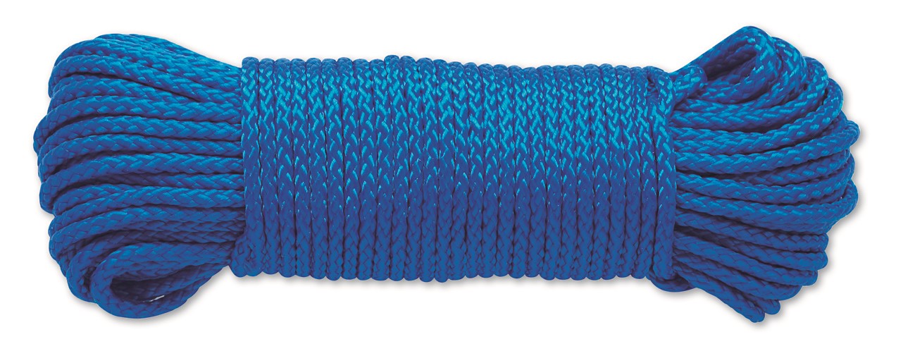 Corde polypropylène tressée bleue ø 2.8 mm L.20 m - CHAPUIS